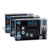 Roial Strong Guanti in Nitrile Neri- Non Talcati-  da 100 pz